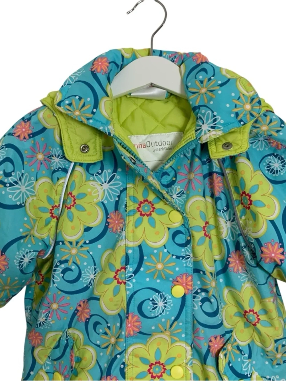 Hanna Andersson Colorful Floral Jacket Baby/toddler Size 80 18-24 Months